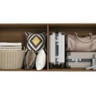 Armário Aéreo 4 Portas Kappesberg Adapt Nogueira/azul Profund