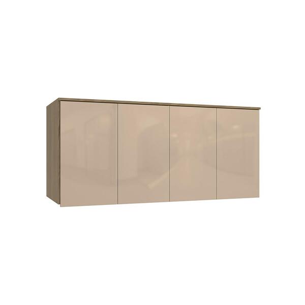 Armário Aéreo 4 Pt Kappesberg Adapt Nogueira/macadâmia 155cm