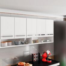 Armario Aereo 5 Portas Filipinas Branco Casa Mobilia