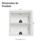 Armário Aéreo 60 Cm 1 Porta Branco/verde Vik Madesa