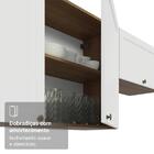 Armário Aéreo 60 Cm 1 Porta Rustic/branco Vik Madesa