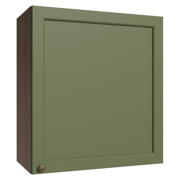 Armário Aéreo 60 Cm 1 Porta Rustic/verde Vik Madesa