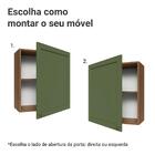 Armário Aéreo 60 Cm 1 Porta Rustic/verde Vik Madesa