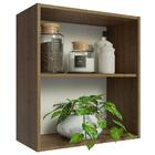 Armário Aéreo 60 Cm Com 2 Nichos Abertos Para Cozinha Madesa