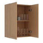 Armário Aéreo 60cm X 80cm X 31,8cm Com 2 Portas Freijó