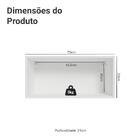 Armário Aéreo 70 Cm 1 Porta Basculante Branco Vik Madesa