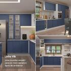 Armário Aéreo 70 Cm 2 Portas Branco/azul Vik Madesa