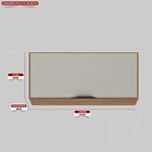 Armário Aéreo 70cm 1 Porta Firenze Amêndola Touch/nude Prime