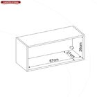 Armário Aéreo 70cm 1 Porta Firenze Amêndola Touch/nude Prime