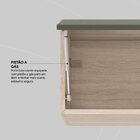 Armário Aéreo 70cm 1 Porta Firenze Avena Touch/menta