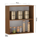 Armário Aéreo 70cm 2 Portas 1 Prateleira Fabi Luciane Móveis