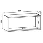 Armário Aéreo 70cm Porta Basculante Lina Z06 Vanilla - Mpozen