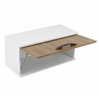 Armário Aéreo 1 Porta Basculante 70x30x30cm MDP Carvalho Gabi Luciane