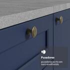 Armário Aéreo 80 Cm 1 Porta Basculante Branco/azul Vik Madesa