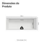 Armário Aéreo 80 Cm 1 Porta Basculante Branco/cinza Vik Madesa
