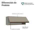 Armário Aéreo 80 Cm 1 Porta Basculante Crema Nice Madesa