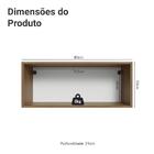 Armário Aéreo 80 Cm 1 Porta Basculante Rustic/branco Vik Made