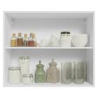 Armário Aéreo 80 Cm 2 Portas Branco/azul Vik Madesa