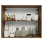 Armário Aéreo 80 Cm 2 Portas Rustic/azul Vik Madesa