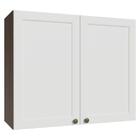 Armário Aéreo 80 Cm 2 Portas Rustic/branco Vik Madesa