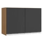 Armário Aéreo 80 Cm Com Balcão De Pia 100 Cm Andréia Preto Am