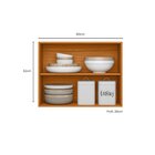 Armário Aéreo 80cm 02 Portas Ravena Freijo/off Acetinado