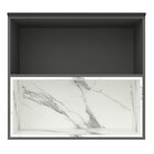 Armário Aéreo 80cm 1 Porta Basculante 1 Nicho Cozinha Flórida