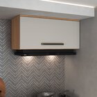 Armário Aéreo 80cm 1 Porta Basculante Isabelle Freijó/arenas