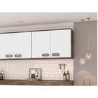 Armário Aéreo 80cm 2 Portas Bréscia Branco