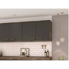 Armário Aéreo 80cm 2 Portas Bréscia Grafite