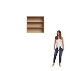 Armário Aéreo 80cm 2 Portas Com Prateleiras Internas Isabelle