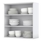 Armario Aereo 80cm 2 Portas Com Vidro Mdf Ci366 York Henn