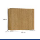 Armário Aéreo 80cm Fresado Dakota Cinamomo