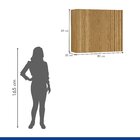Armário Aéreo 80cm Fresado Dakota Cinamomo