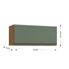 Armário Aéreo 80cm Greta Freijó/oliva