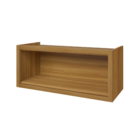 Armário Aéreo 1 Porta Basculante 80x34x32cm MDF Freijó e Off White Turquesa Nesher