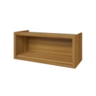 Armário Aéreo 1 Porta Basculante 80x34x32cm MDF Freijó e Grafite Turquesa Nesher