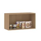 Armário Aéreo 2 Portas 80x42,5x33cm Madeira Freijó Slim Luciane