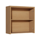 Armário Aéreo 2 Portas 80x78x32cm Madeira Carvalho Greige Condessa Nesher