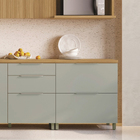 Armário Aéreo 2 Portas 80x82x32cm Madeira Verde Marquesa Nesher