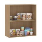 Armário Aéreo 2 Portas 80x85x33cm Madeira Freijó Slim Luciane