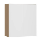 Armário Aéreo 2 Portas 80x85x33cm Madeira Freijó Slim Luciane