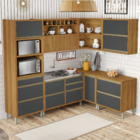 Armário Aéreo 93x78x52cm MDF Freijó Freijó Nesher