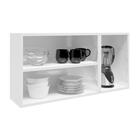 Armário Aéreo Aço 3 Portas De Vidro Linha Colors Bertolini Br