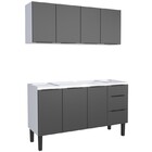 Armário Aéreo Aço Cozimax Jupiter 1 44m Preto