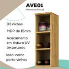 Armario Aereo Adega 3 Nichos 20 Cm Vera Ave01 Mxm