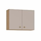 Armário Aéreo Alto 80cm 2 Portas Suprema Mel/fendi