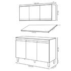 Armário Aéreo Andréia E Balcão Gabinete Para Pia Com Tampo Ma