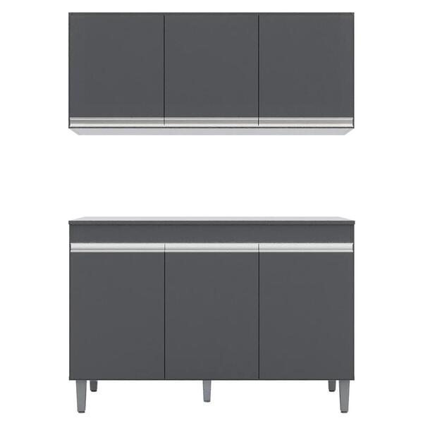 Armário Aéreo Andréia E Balcão Gabinete Para Pia Com Tampo Ma