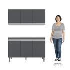 Armário Aéreo Andréia E Balcão Gabinete Para Pia Sem Tampo Ma